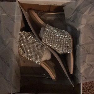 Sparkling Crystal sandal heels